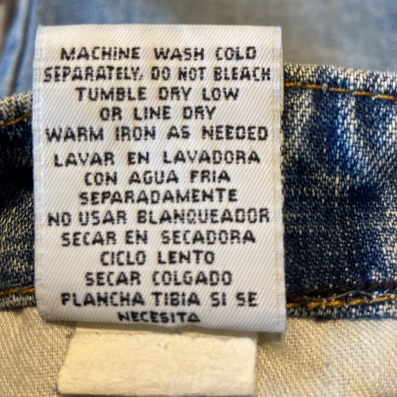 LEI Button Fly Mid Rise Flare Capri Jeans 100% Cotton Y2K Boho Size 13 - Picture 6 of 13